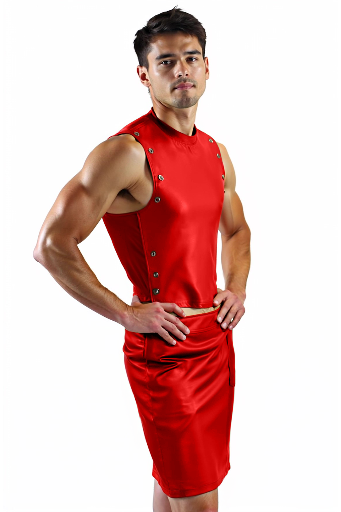 Men's Olive Green Sleek Set 