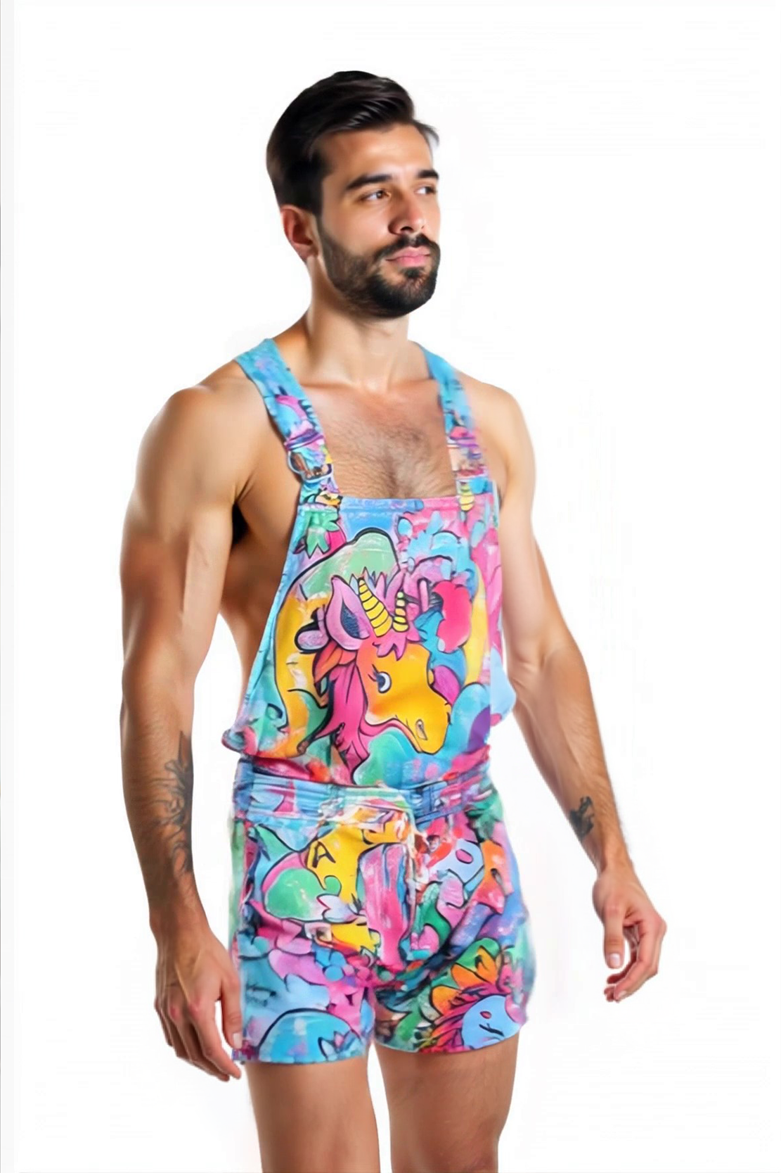 Joylgbt Rainbow Unicorn Men’s Romper