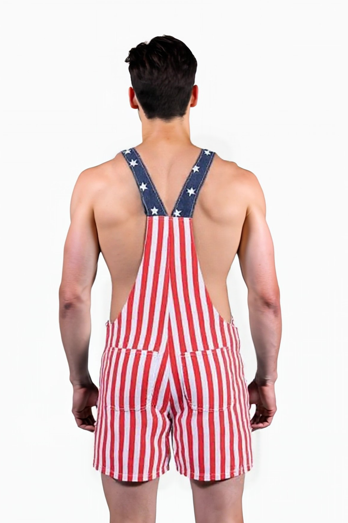 Mysteryglove Patriotic American Flag Overalls