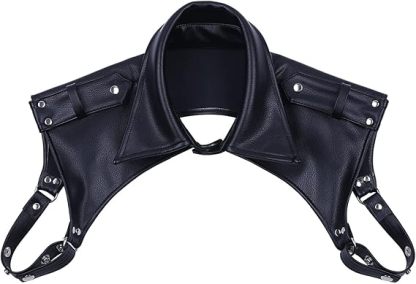 Men's Steampunk Leather Shoulder Armor Harness