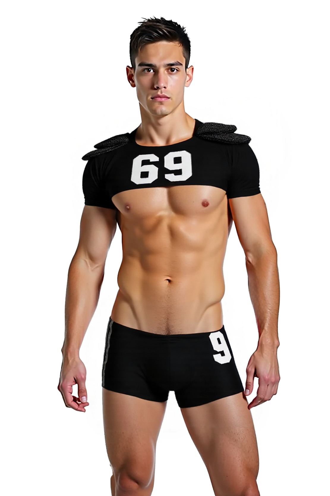Trendy 69 Print Crop Top and Briefs Set: Fashion Meets Comfort!