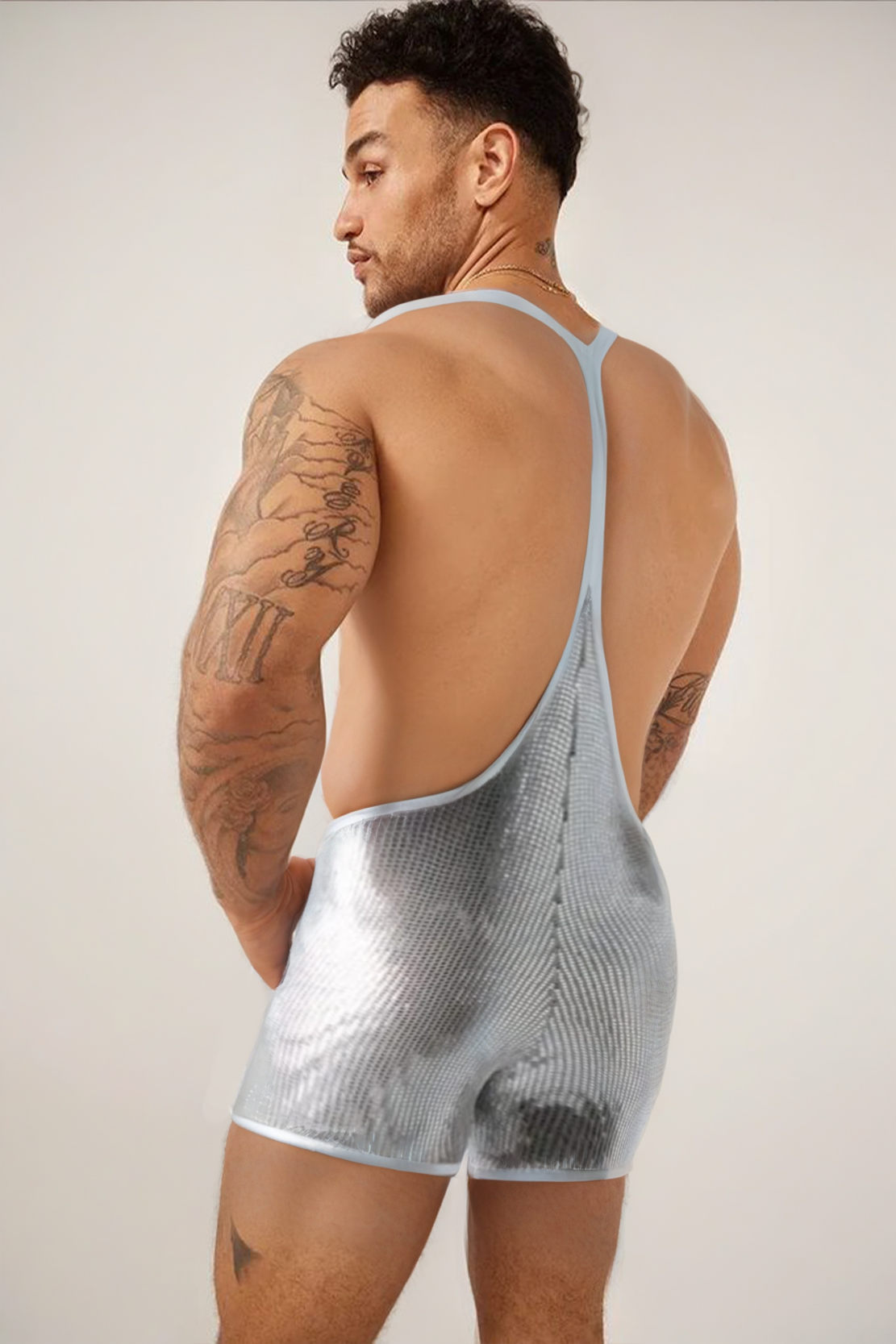 Paris Star Singlet Silver