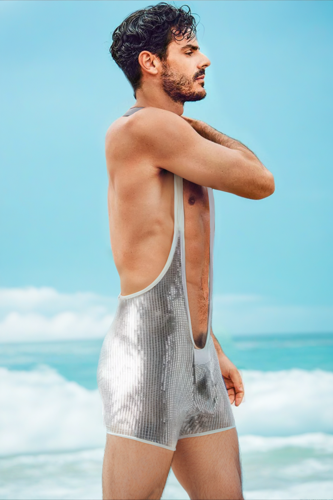 Paris Star Singlet Silver