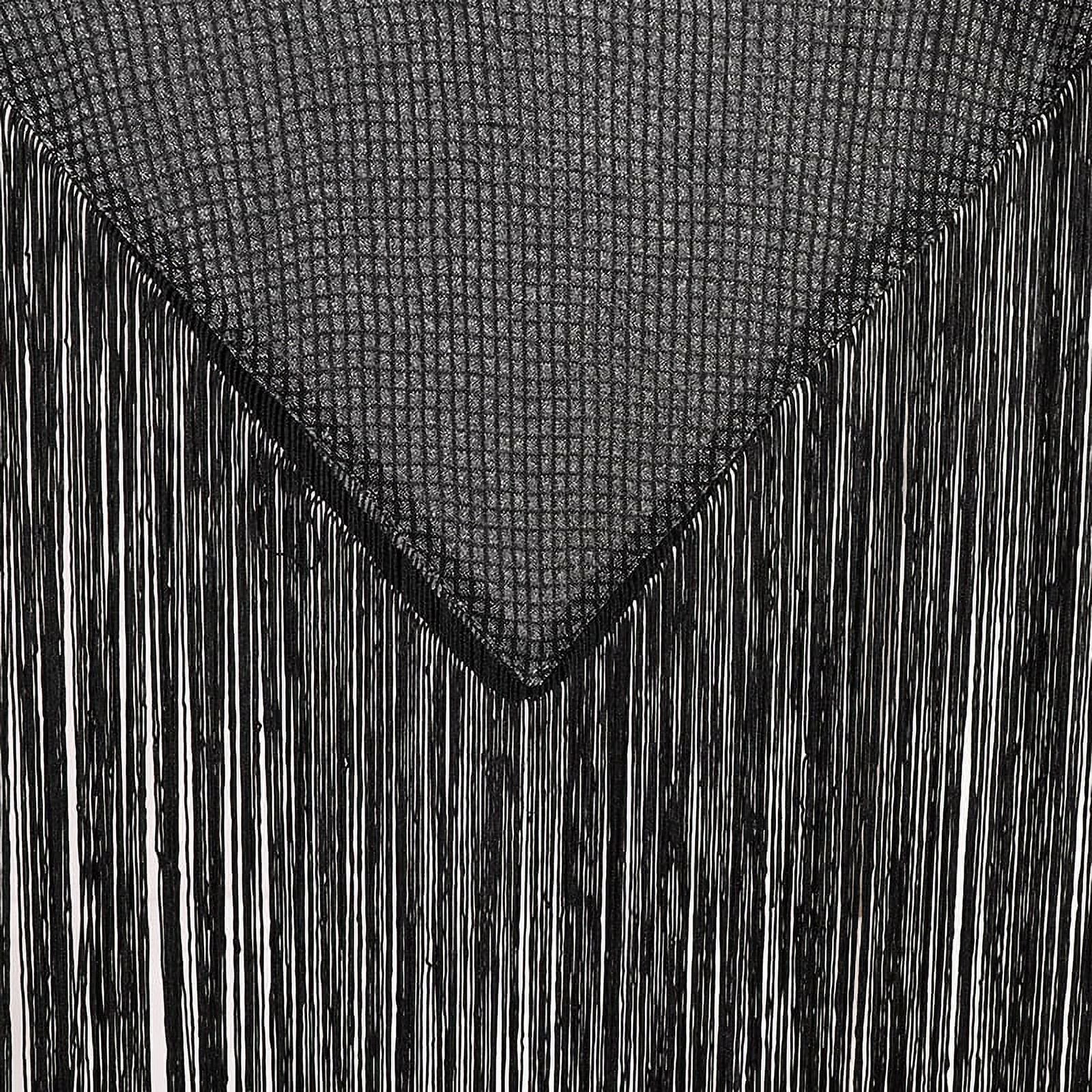 Men's Fringed Glitter Triangle Turtleneck Cape Cloak for Evening Club Party