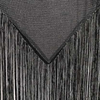 Men's Fringed Glitter Triangle Turtleneck Cape Cloak for Evening Club Party