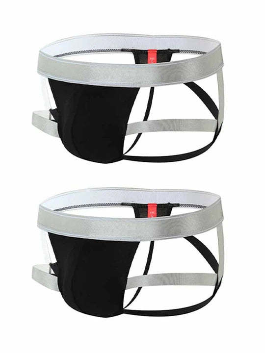 Men's Multi-Strap Solid Color Jockstrap