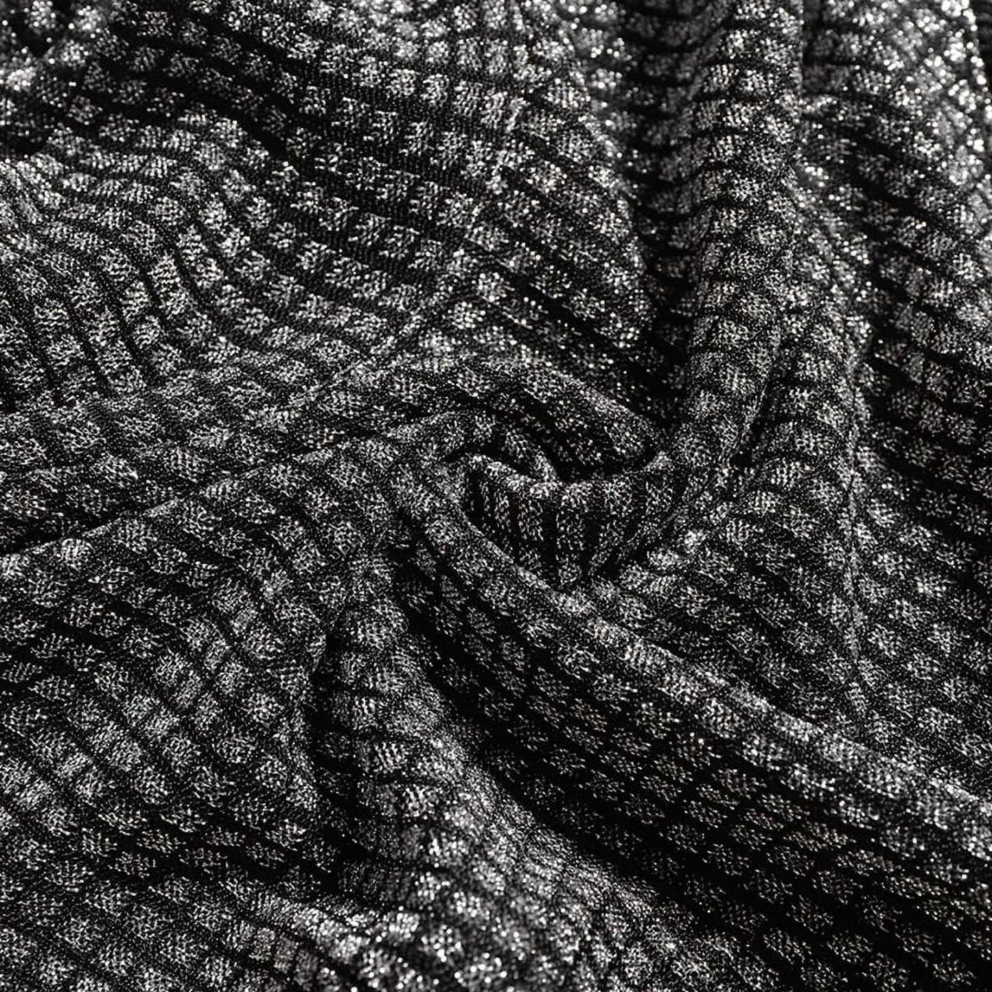 Men's Fringed Glitter Triangle Turtleneck Cape Cloak for Evening Club Party