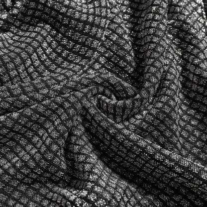 Men's Fringed Glitter Triangle Turtleneck Cape Cloak for Evening Club Party