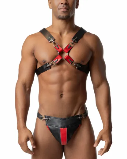 Fireman Hook Leather Harness – Bold & Industrial Design（A suit of）