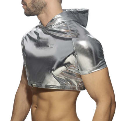 Gold and Silver Crop Top