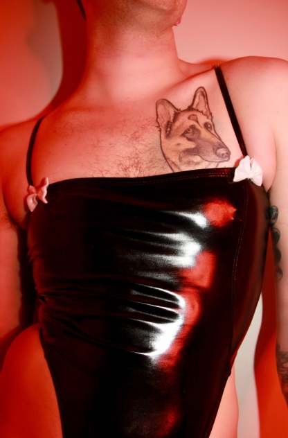 PU Leather Heavy Metal Bunny Bodysuit