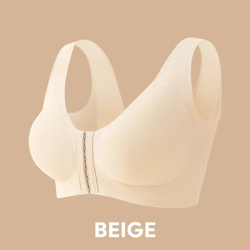 Pay 1 Get 3 - Seamless Front Buckle Cross Back Shaping Bra For Seniors