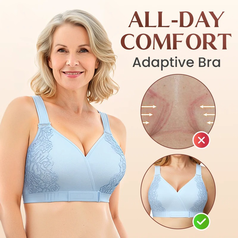 Pay 1 Get 3 - Velcro Front-Wrap & Straps Adaptive Comfort Bra