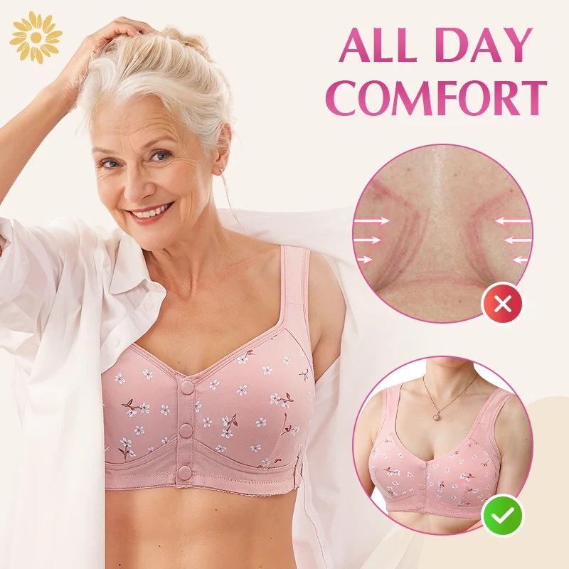 Daisy Bra - Pay 1 Get 3 - Comfortable & Convenient Front Button Bra