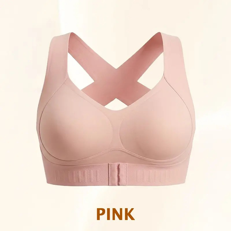 Pay 1 Get 3 - Cross Back Front Closure Wireless Posture Support Bra