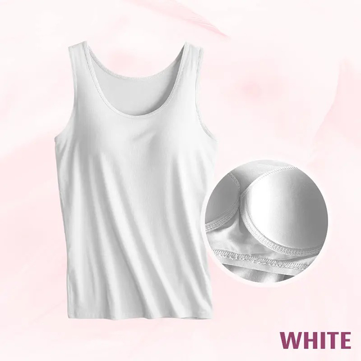 Pay 1 Get 3 - Soft Built-In Bra Tank Top for Women