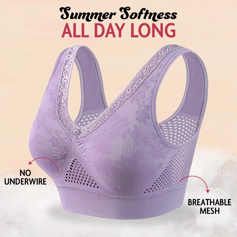 Pay 1 Get 3 - Pure Cotton Buttonless Comfy Lifting Bra