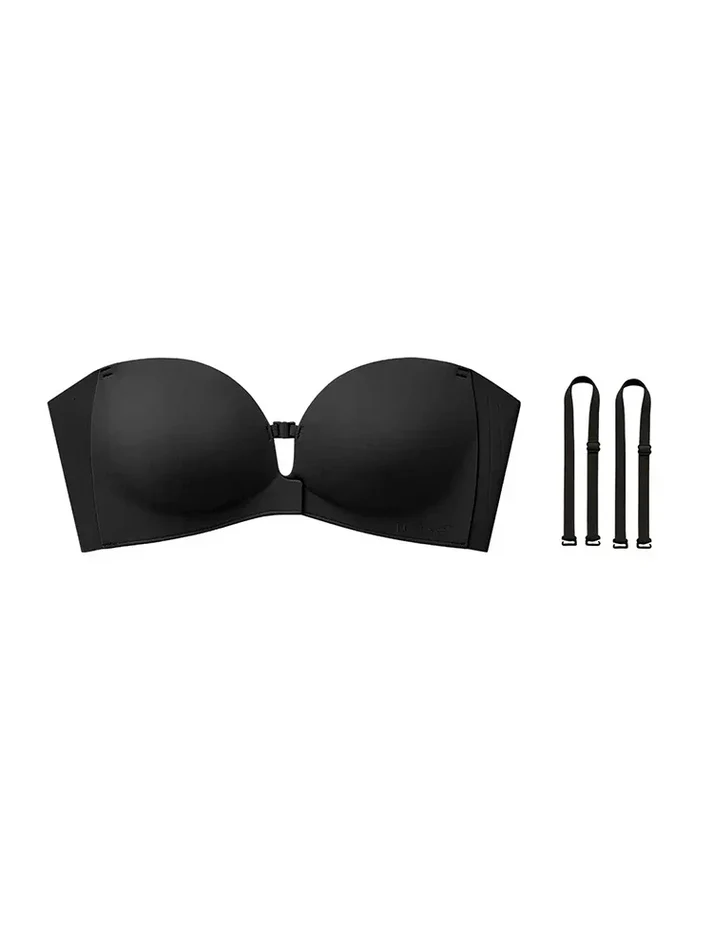 Pay 1 Get 2 - Women's Strapless Front Closure Push-Up Bra