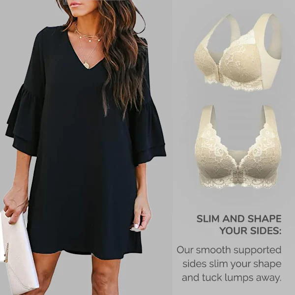 🔥BUY 1 GET 2🔥Front Closure 5D Shaping Push Up Bra – Seamless, Beauty Back, Comfy