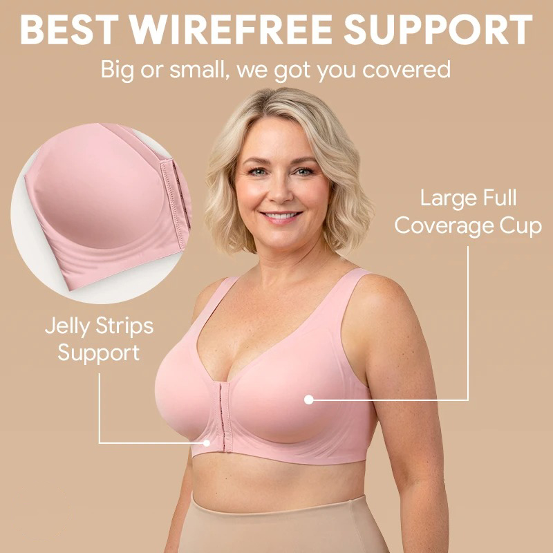 Pay 1 Get 3 - Seamless Front Buckle Cross Back Shaping Bra For Seniors
