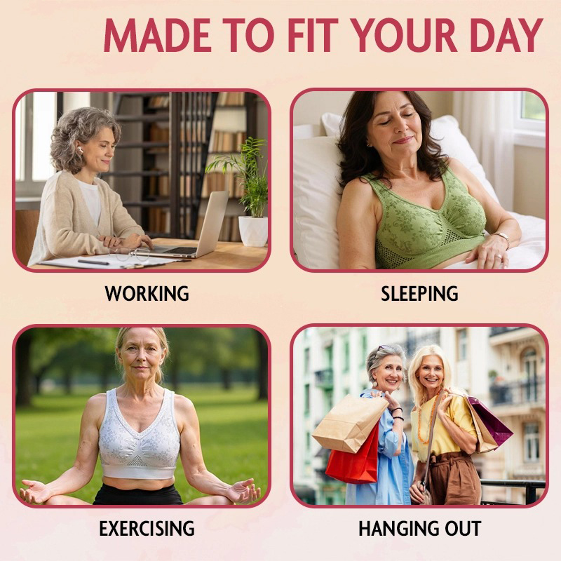 Pay 1 Get 3 - Pure Cotton Buttonless Comfy Lifting Bra