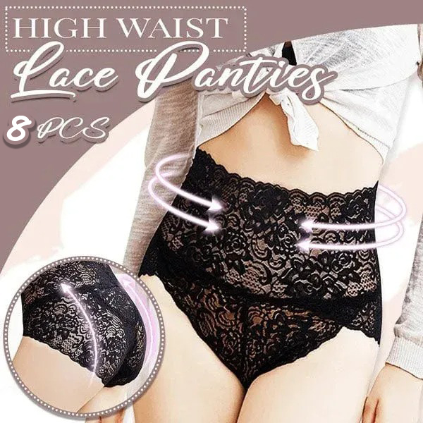 🔥8 PACKS🔥 High Waist Sexy Premium Lace Panties
