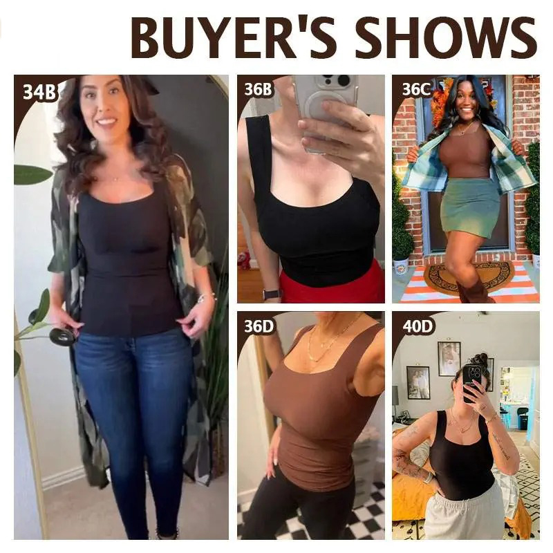 Pay 1 Get 3 - Built-In Comfort Bra Tanktop