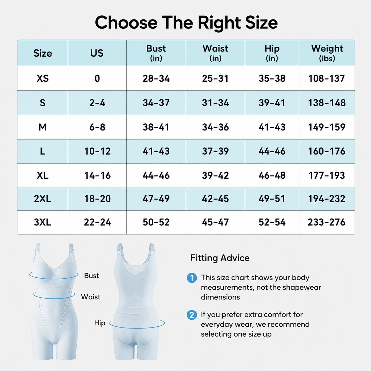 Pay 1 Get 3 - Cooling Tummy Control Butt-Lift Shapewear Bodysuit