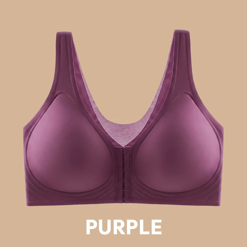 Pay 1 Get 3 - Seamless Front Buckle Cross Back Shaping Bra For Seniors