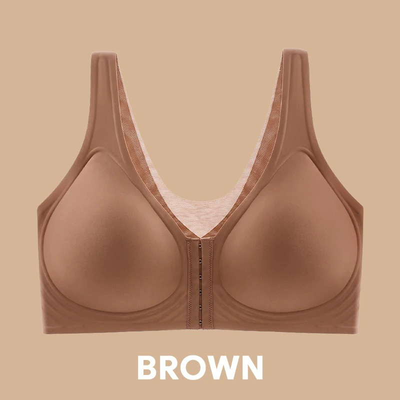 Pay 1 Get 3 - Seamless Front Buckle Cross Back Shaping Bra For Seniors