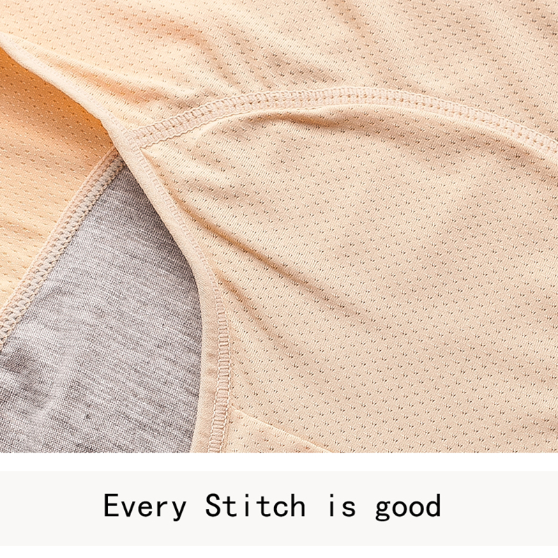 6 Pcs ! Plus Size Leak Proof Protective High Waist Panties/L-8XL