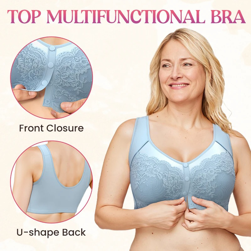 Pay 1 Get 3 - Lift & Support Front Button Bra