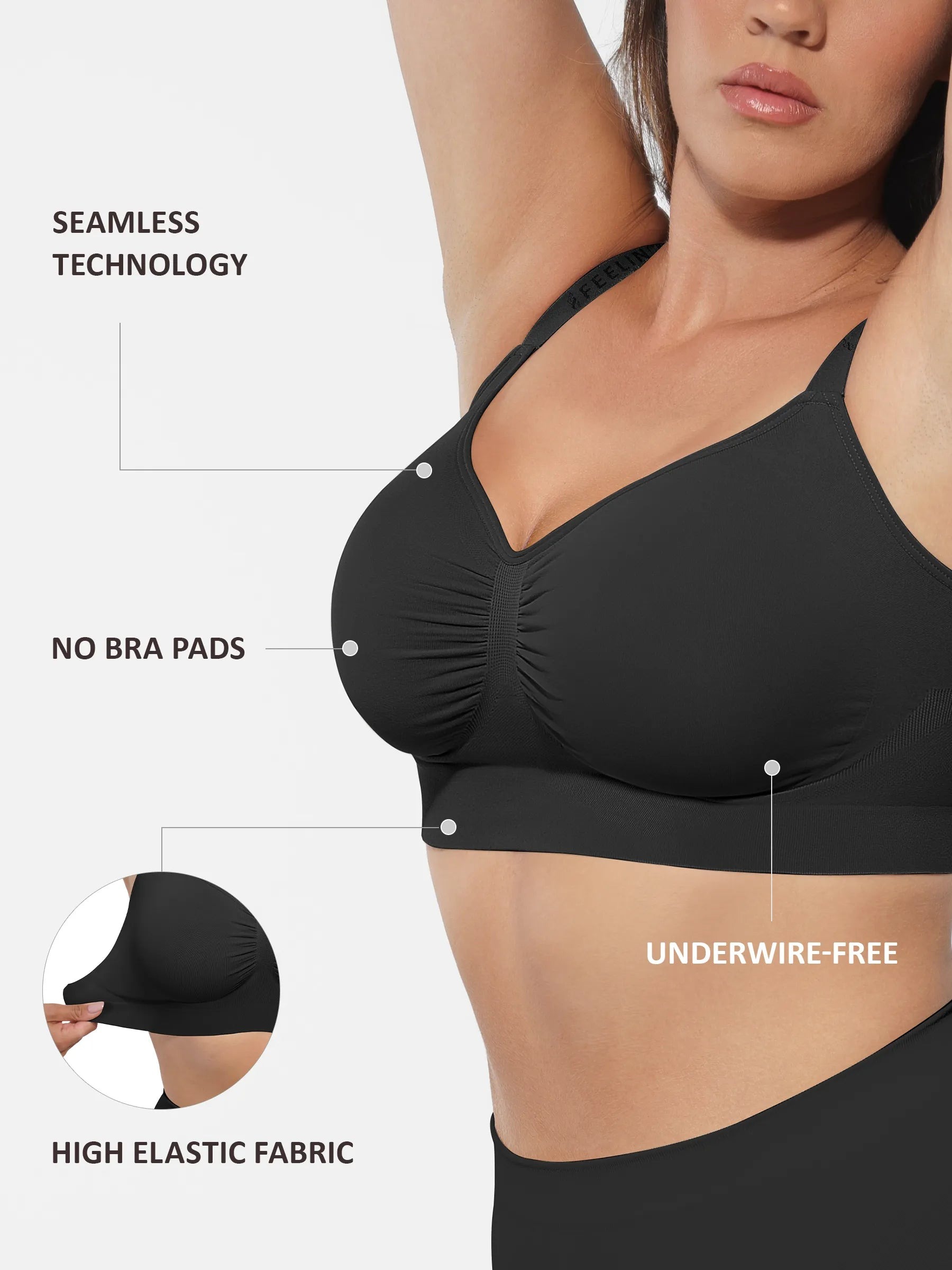 Pay 1 Get 3 - Seamless Wireless Bra