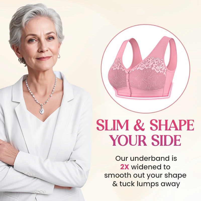 Pay 1 Get 3 - Comfortable Front Closure Cotton Shaping Bra for Seniors