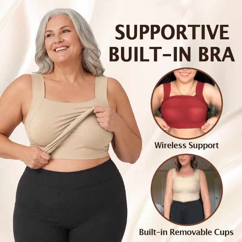 Pay 1 Get 3 - Built-In Comfort Bra Tanktop