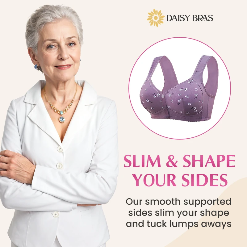 Daisy Bra - Pay 1 Get 3 - Comfortable & Convenient Front Button Bra