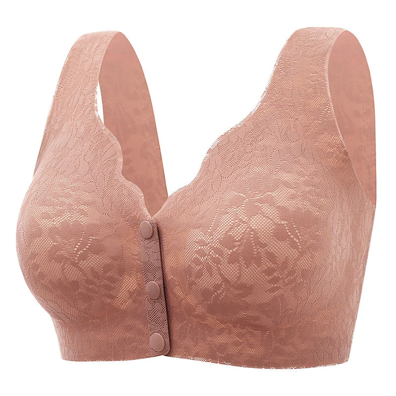 🔥Pay 1 Get 3🔥Front Buckle Sleep Bra For Older Women M-3XL