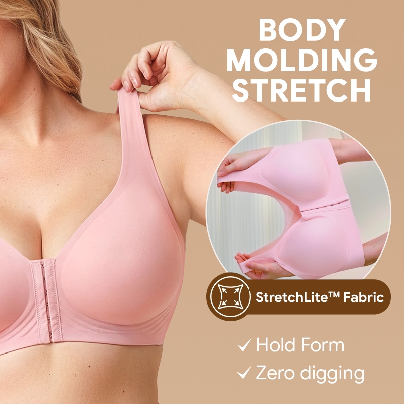 Pay 1 Get 3 - Seamless Front Buckle Cross Back Shaping Bra For Seniors