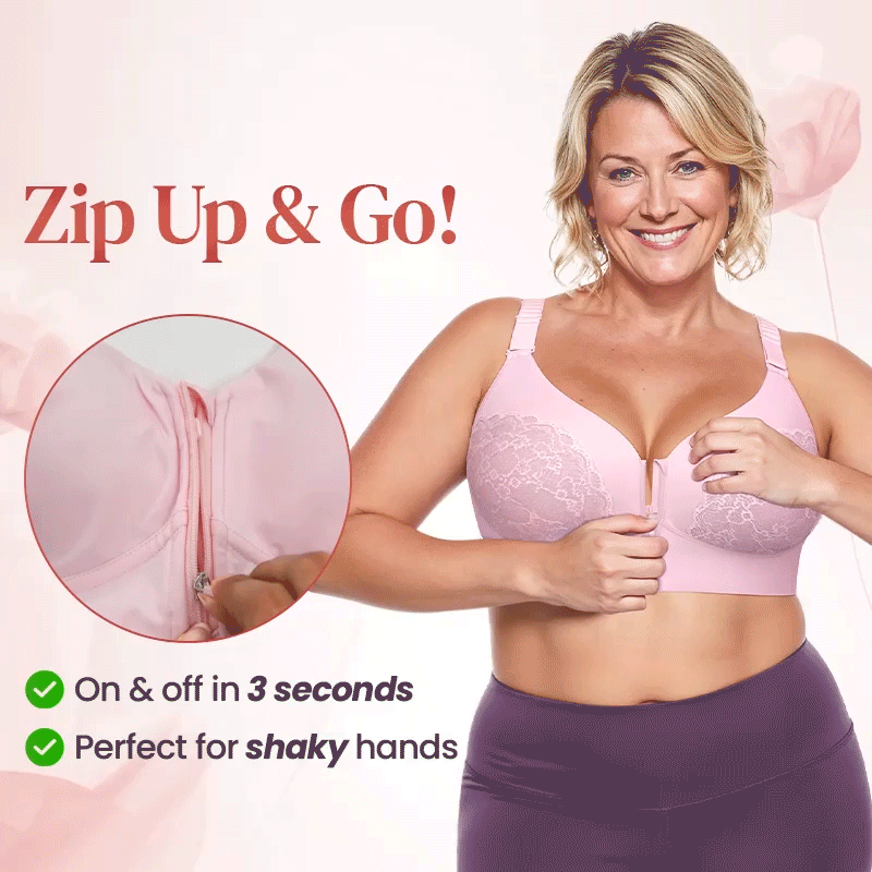 PAY 1 GET 3 - Front Zip Powerful Support Comfy Bra