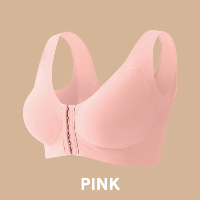 Pay 1 Get 3 - Seamless Front Buckle Cross Back Shaping Bra For Seniors