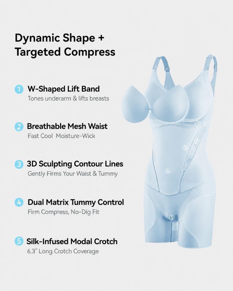 Pay 1 Get 3 - Cooling Tummy Control Butt-Lift Shapewear Bodysuit