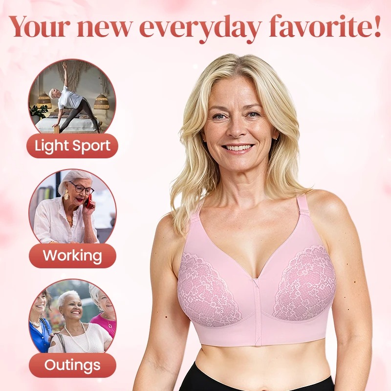Pay 1 Get 3 - Front Zip Powerful Support Comfy Bra