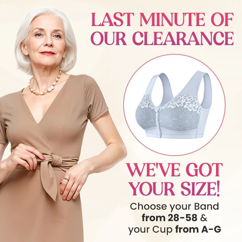 Pay 1 Get 3 - Comfortable Front Closure Cotton Shaping Bra for Seniors