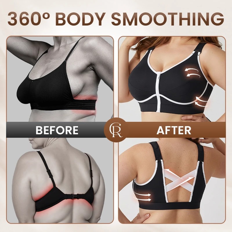 Pay 1 Get 3 - Custom-Lift Back Support Front Zipper Bra