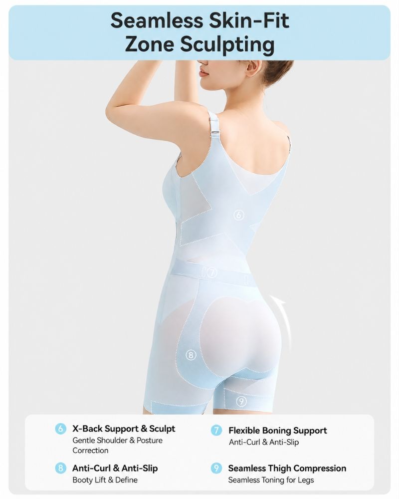 Pay 1 Get 3 - Cooling Tummy Control Butt-Lift Shapewear Bodysuit