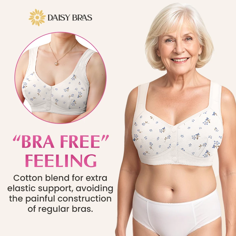 Daisy Bra - Pay 1 Get 3 - Comfortable & Convenient Front Button Bra