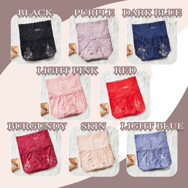 🔥8 PACKS🔥 High Waist Sexy Premium Lace Panties