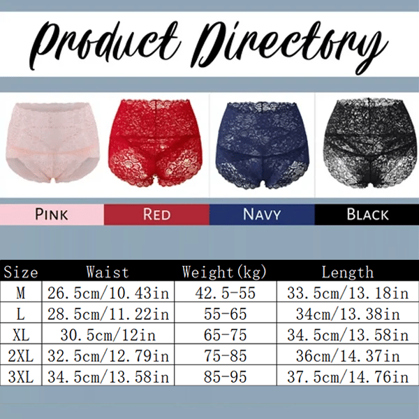 🔥8 PACKS🔥 High Waist Sexy Premium Lace Panties