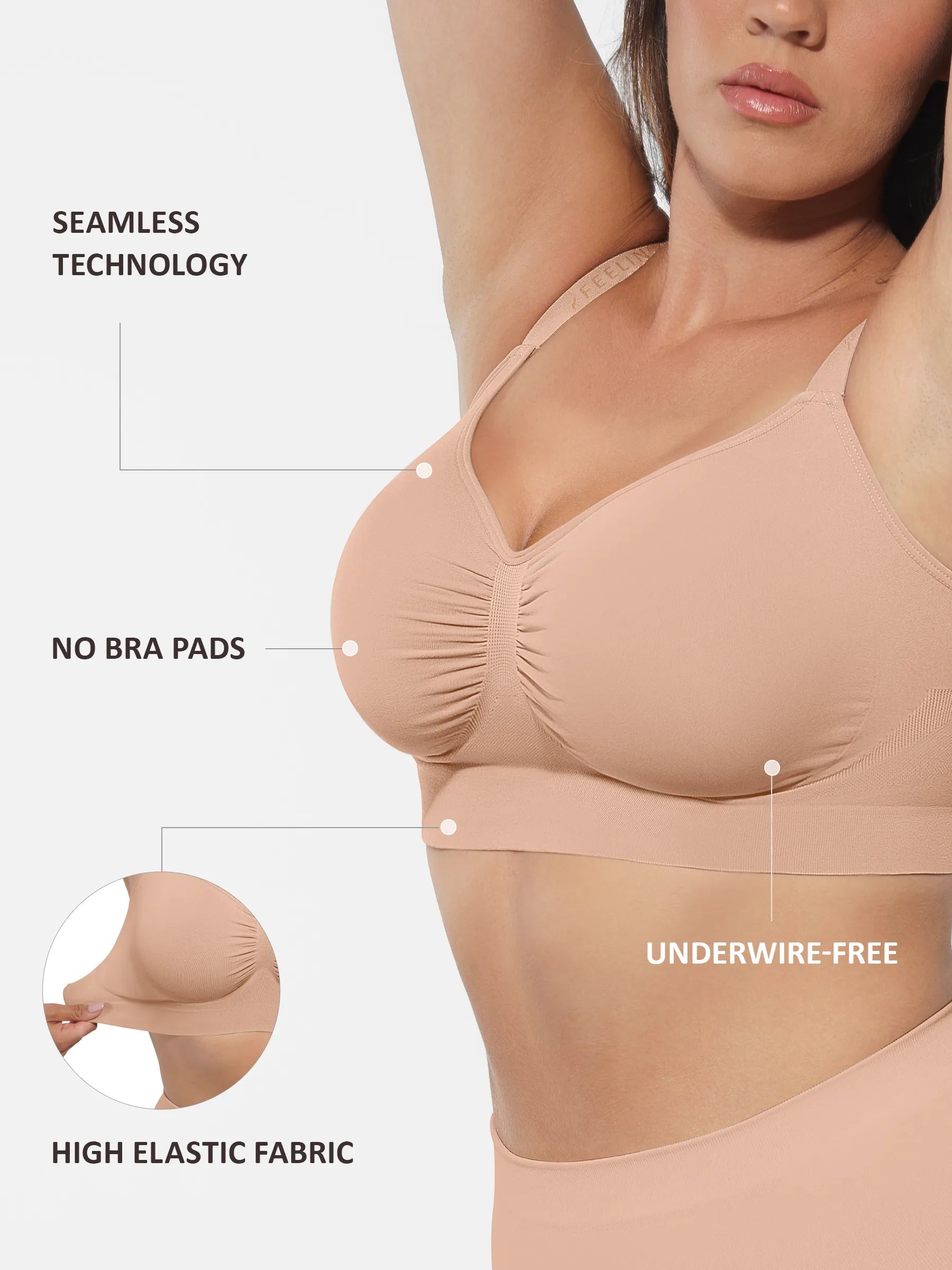 Pay 1 Get 3 - Seamless Wireless Bra