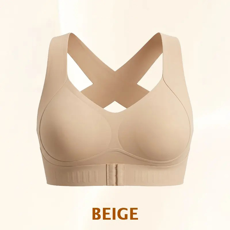 Pay 1 Get 3 - Cross Back Front Closure Wireless Posture Support Bra